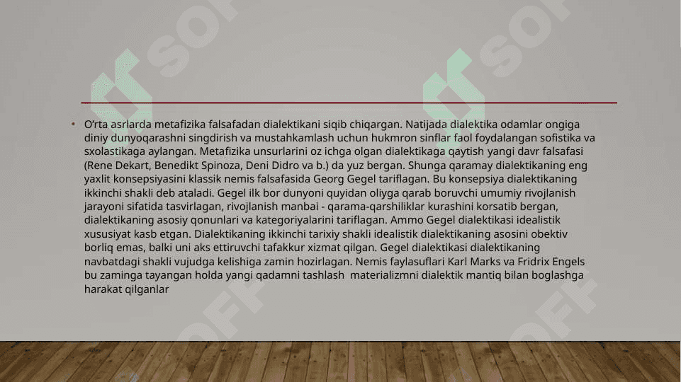 Falsafaning metod, qonun va kategoriyalari 4