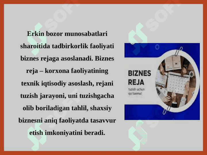 KORXONANING BIZNES REJASI 3