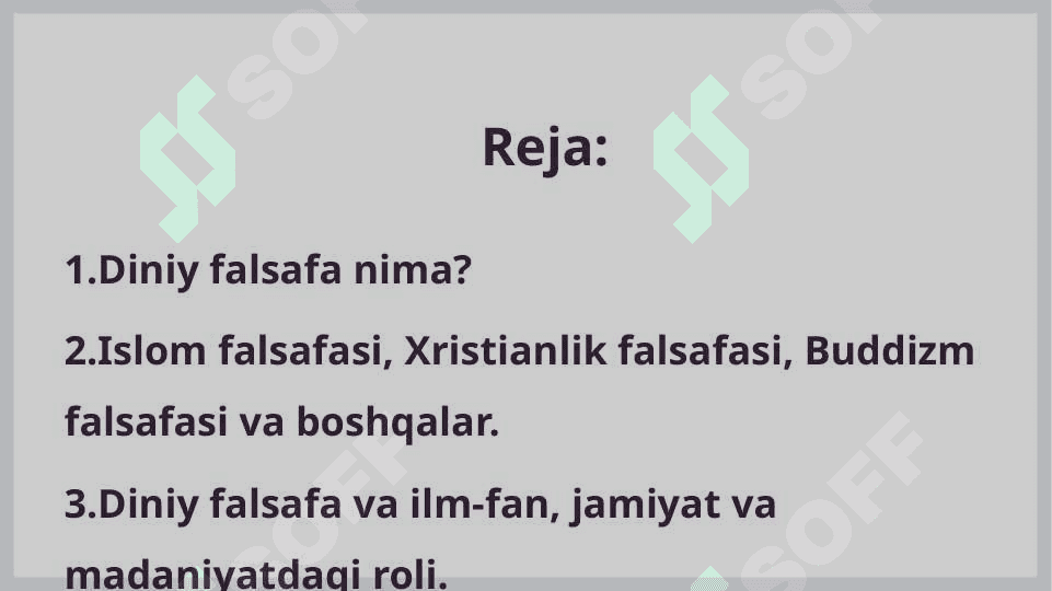 Diniy Falsafa 2