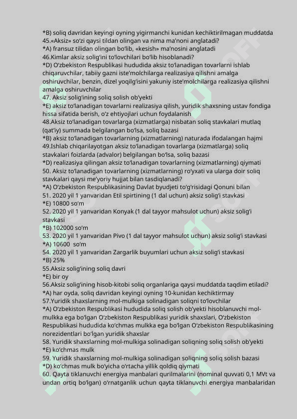 soliqdan test savollari va javoblari docx 4