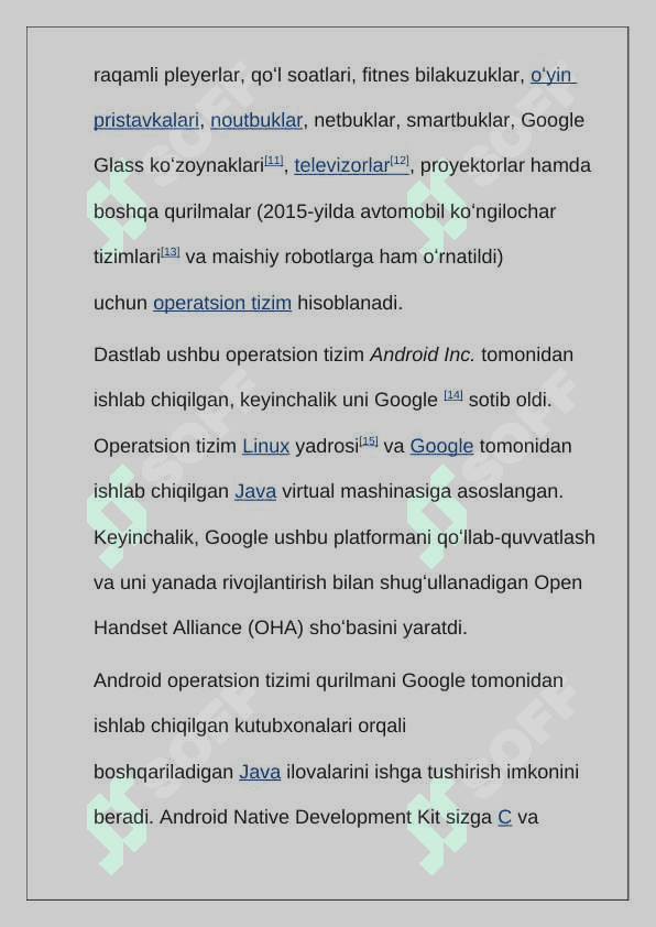 Android operatsion tizimining rivojlanishi va ishlash printsipi 3