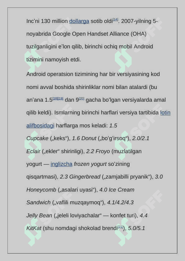 Android operatsion tizimining rivojlanishi va ishlash printsipi 5