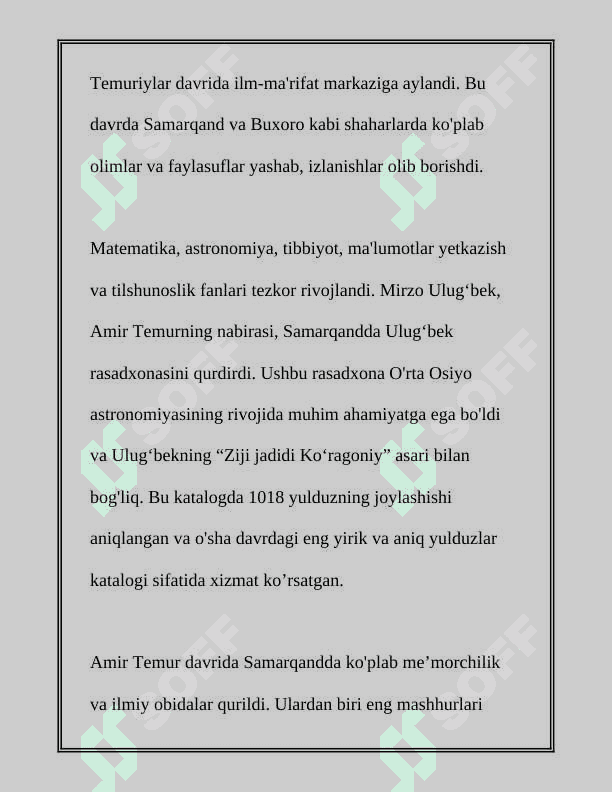 A.TEMUR VA TEMURIYLAR DAVRI RENESSANSI 4