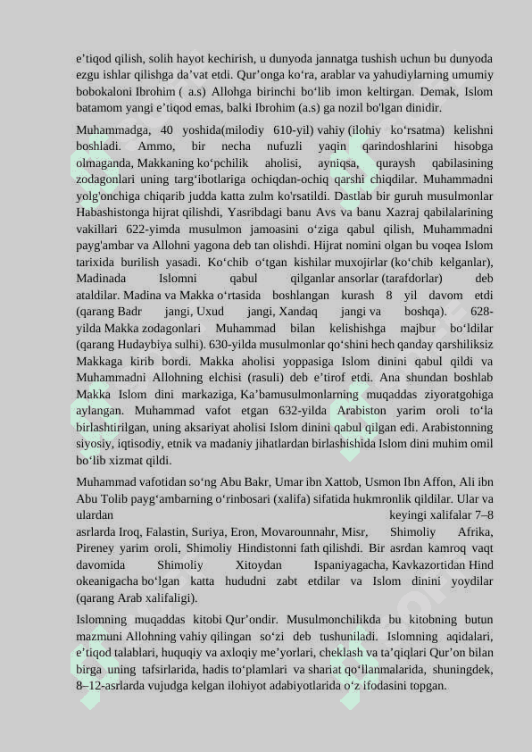 ISLOM DINI VA ISLOMDA OILA MASALASI 3