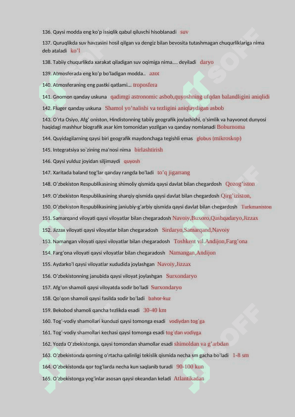 METHODS OF NATURAL SCIENCES AND THEIR TEACHING FANIDAN Final test SAVOLLARI javoblari bilan 7