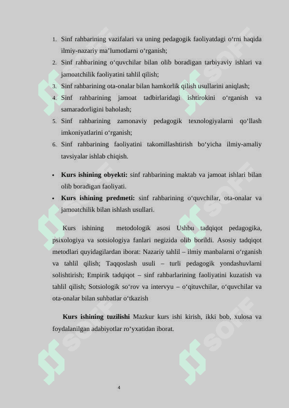 Sinf rahbarining maktab va jamoat ishlari bilan olib boriladigan ishlari 4