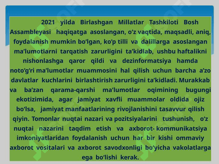 Dunyo mamlakatlaridagi  media va axborot 3