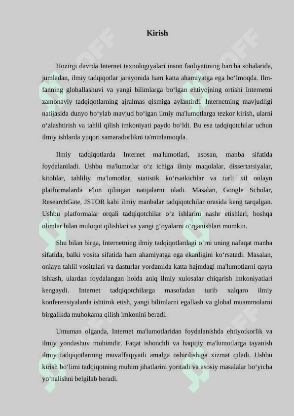 Informatika. Mustaqil ish 3