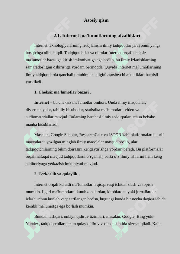 Informatika. Mustaqil ish 4