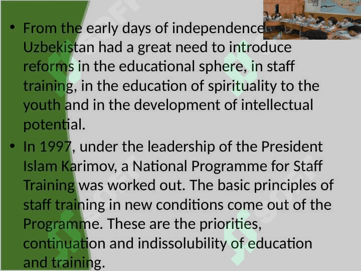 The high Universities in Uzbekistan 2