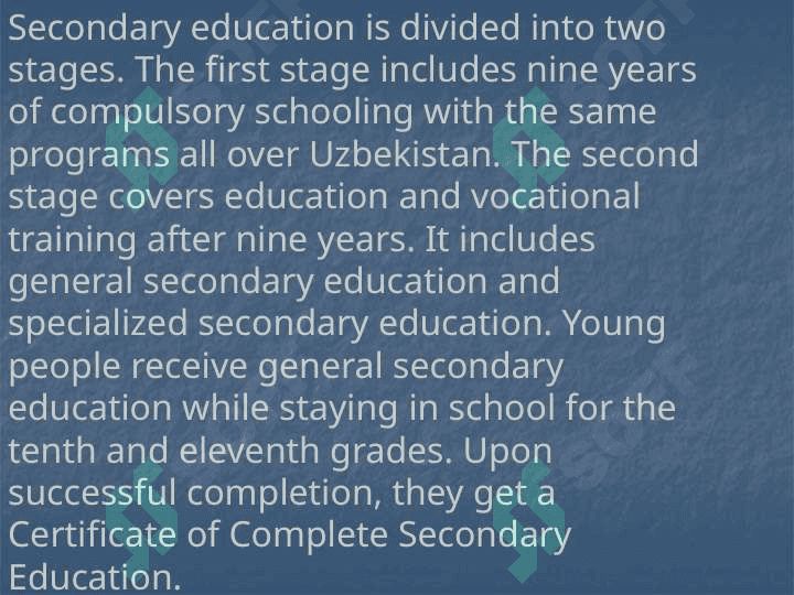 School education in Uzbekistan 4