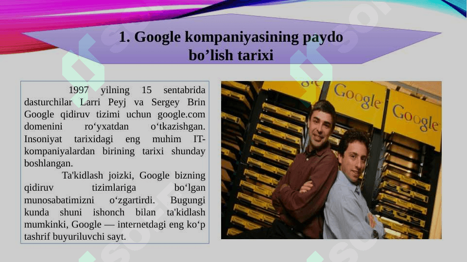 Google kompaniyasi (swot analiz) 3