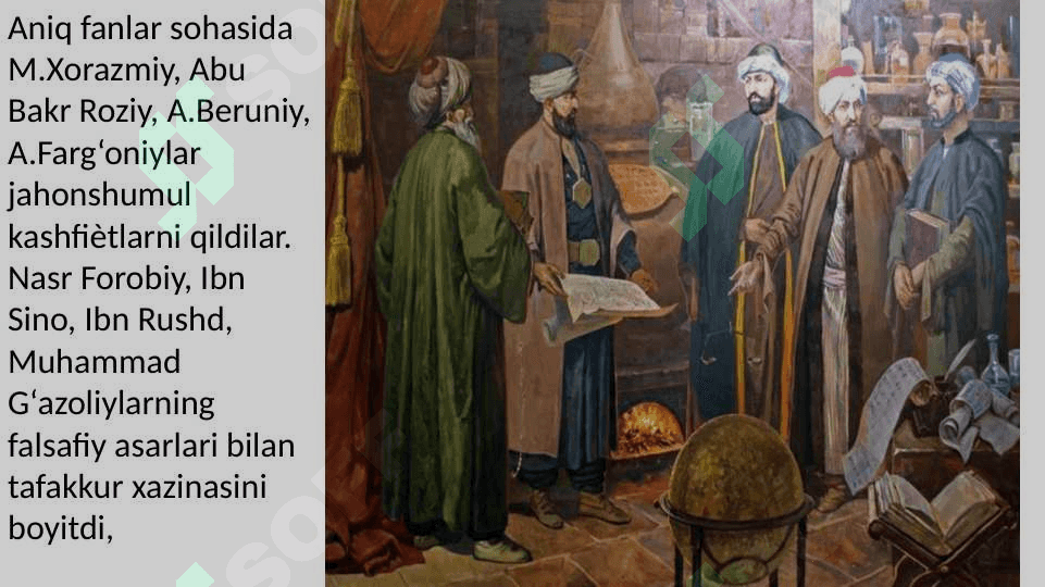 Islom Uyg’onish davrida fan” davra suhbatiga tayyorgarlik 6