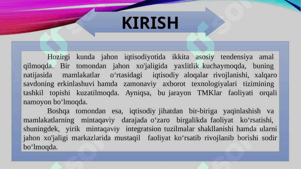 Xalqaro iqtisodiy integratsiya va uning asosiy shakllari 2