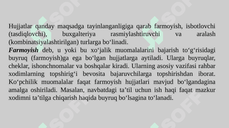 Xo‘jalik muomalarini hujjatlashtirish 4