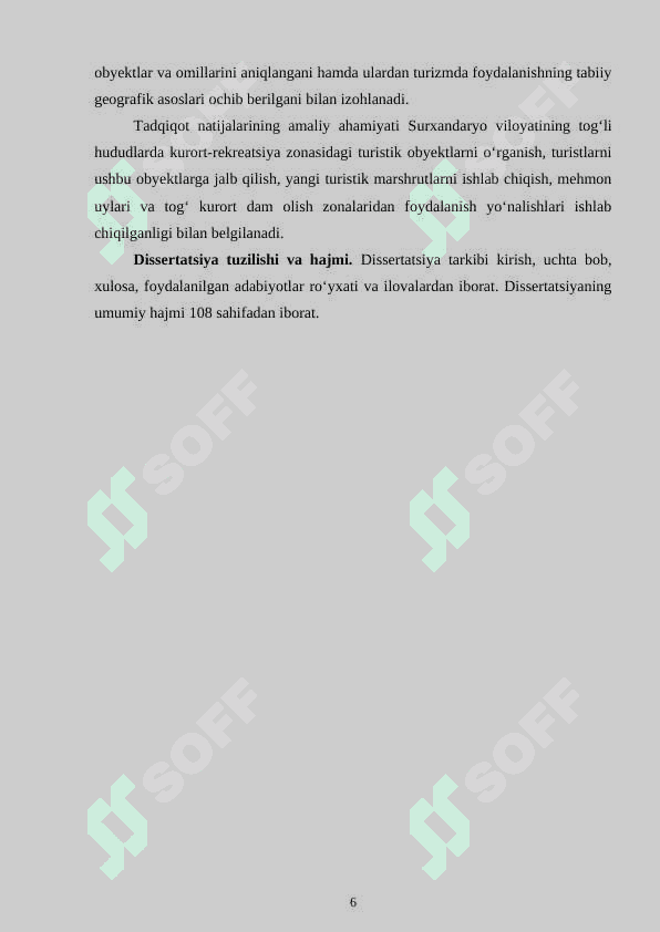 O‘ZBEKISTONDA TOG‘ TURIZMINING RIVOJLANISHI 6