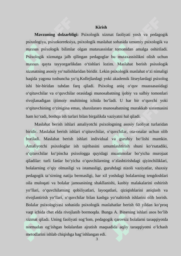 Amaliyotchi psixologning maxsus qobiliyatlarini sotsial psixologik asoslari N.A.Aminov va M.N.Molokanov eksperimenti 3