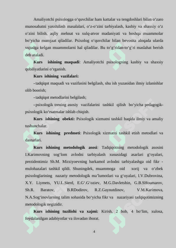 Amaliyotchi psixologning maxsus qobiliyatlarini sotsial psixologik asoslari N.A.Aminov va M.N.Molokanov eksperimenti 4