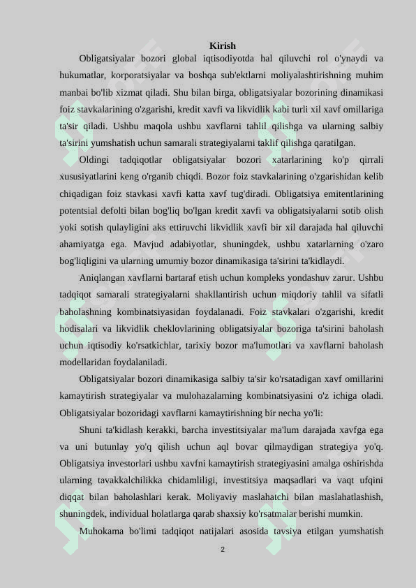 Davlat obligasiyalari 2