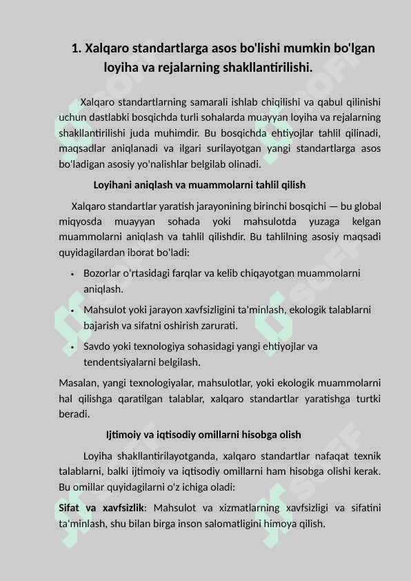 Xalqaro standartlar. 3