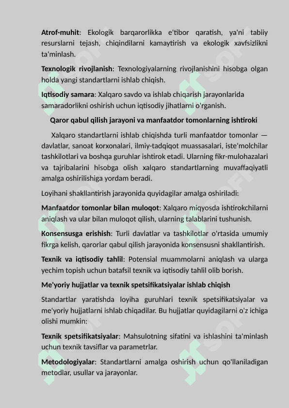 Xalqaro standartlar. 4
