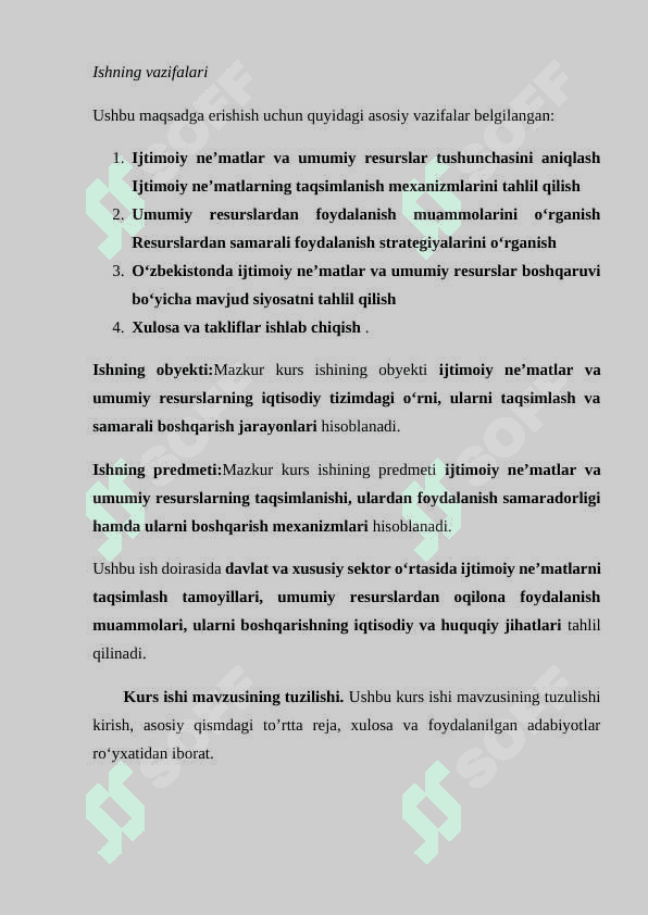 IJTIMOIY NE`MATLAR VA UMUMIY RESURSLAR 4