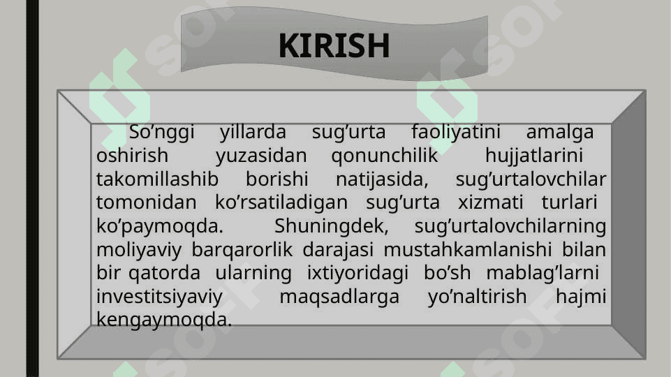Sug'urta kompaniyasining moliyaviy asoslari 2
