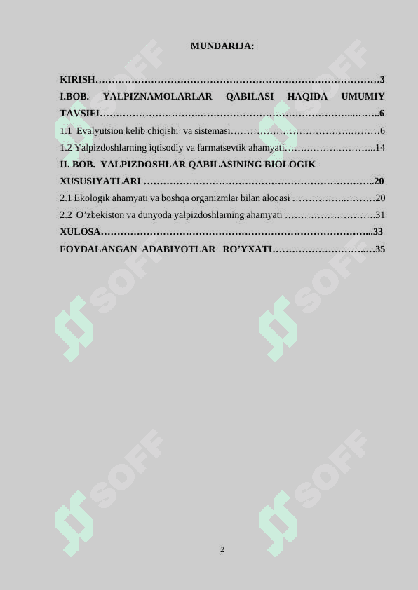 Yalpiznamolar qabilasi 2