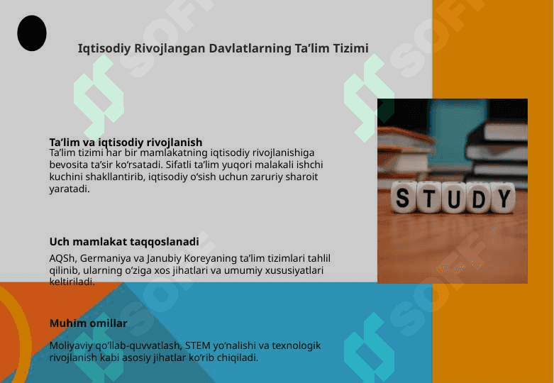 Iqtisodiy Rivojlangan Davlatlarning Ta’lim Tizimi 25 3