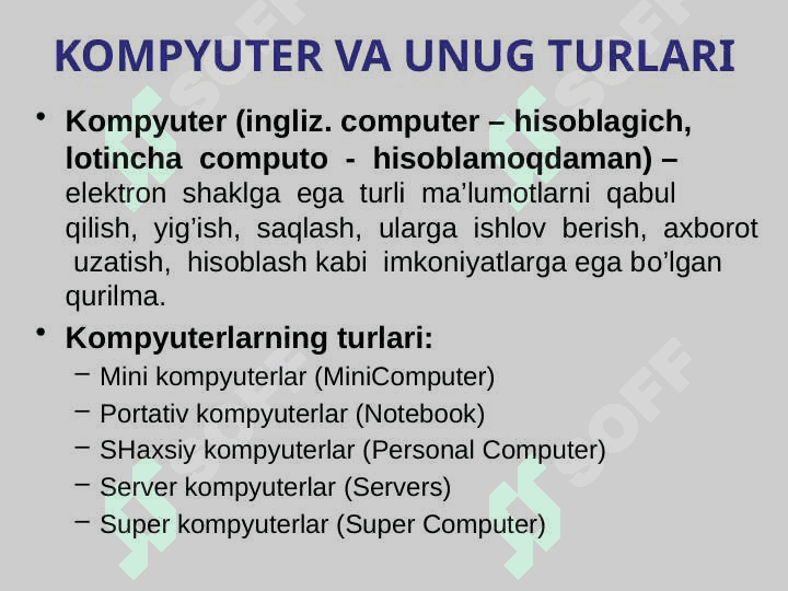 GRAFIK AXBOROTNI KIRITISH    VOSITALARI 7