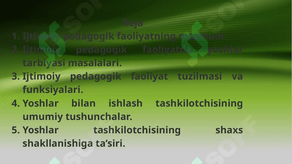 Uyushmagan yoshlar bilan olib boriladigan ijtimoiy-pedagogik ish 2
