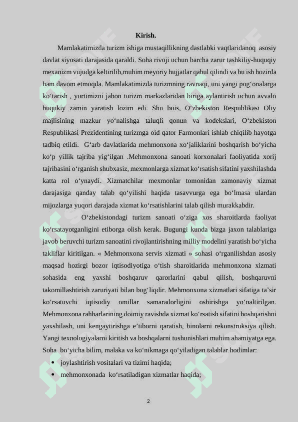Mehmonxonalarda xodimlar va mijozlar   o’rtasidagi munosabatlar 2