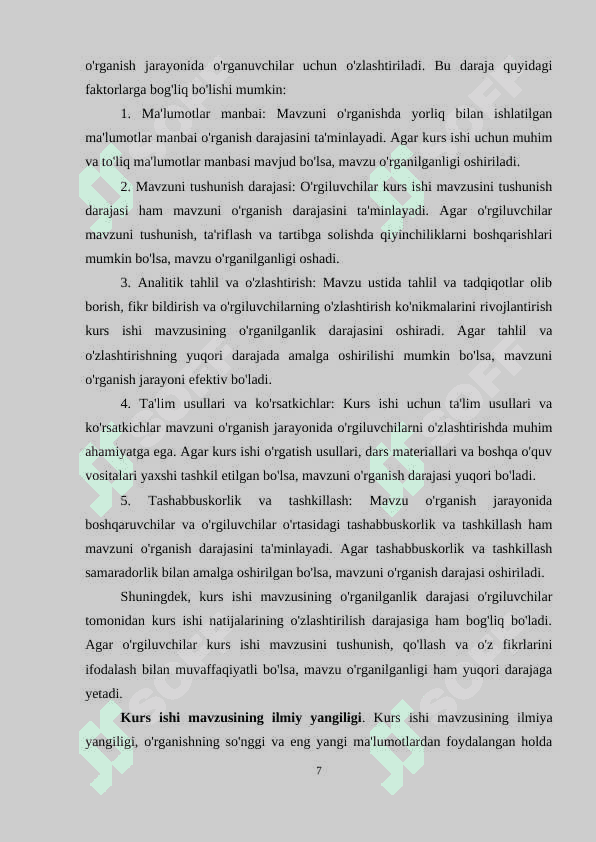 Ixtiyoriy diqqatning inson faoliyatidagi roli 7