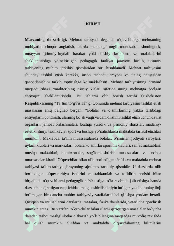 Komil insonni shakllantirishda mehnat tarbiyasining o’rni 3