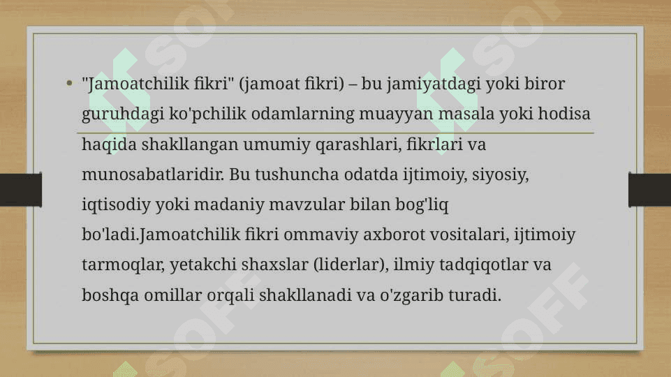 Jamoatchilik fikri satsiologiyasi 2