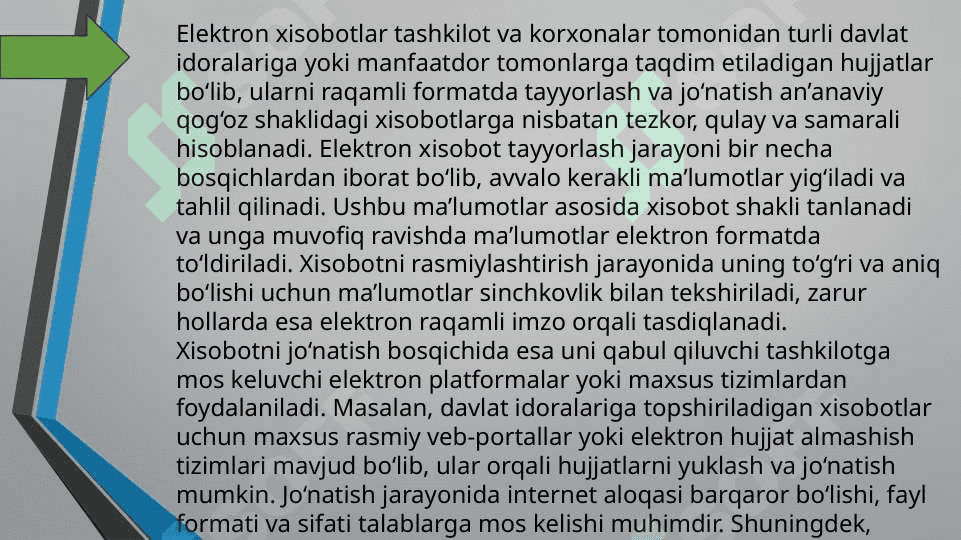 Elektron hisobotlarni tuzish va jònatish tartibi 3