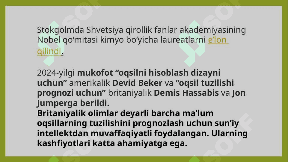 KIMYOGA OID BO`LGAN INNAVATSION YANGILIKLAR 2