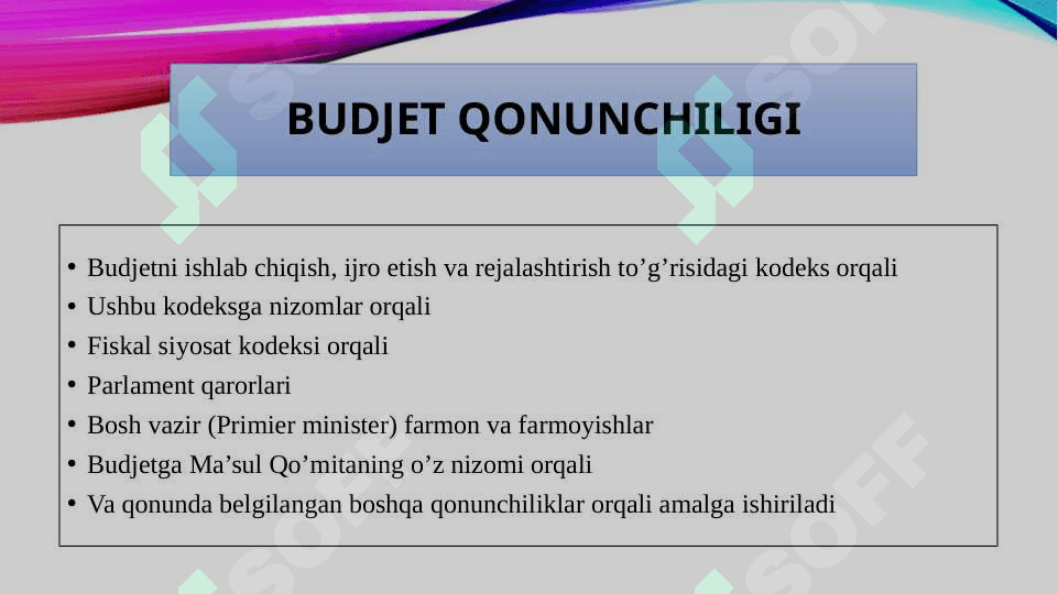 Buyuk Britaniya budjet tizimi 5