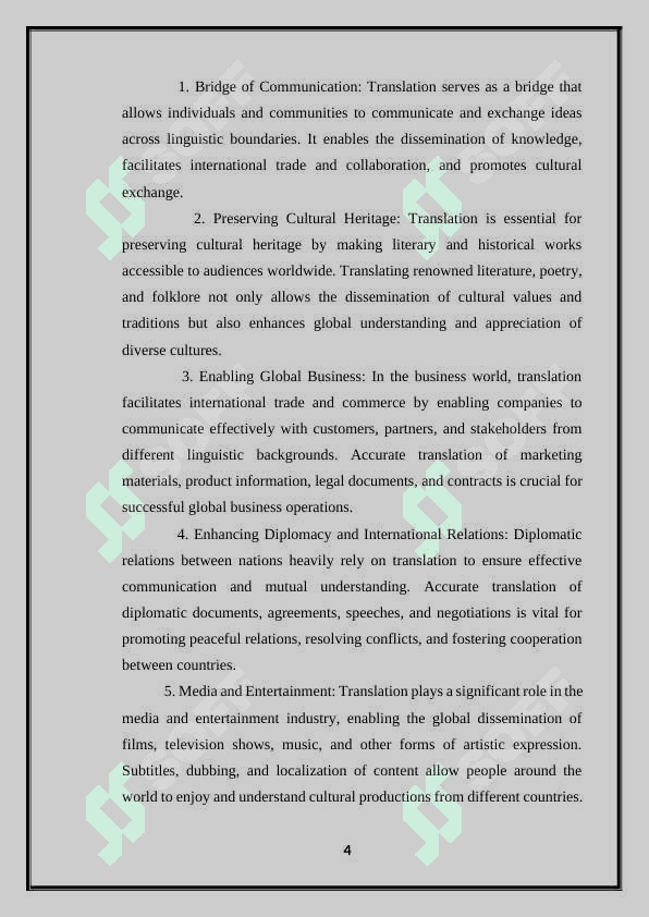 “The Art of Translation and Translator’s Skills” 4