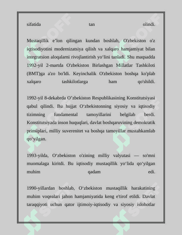 OʻZBEKISTONDA MUSTAQILLIK GʻOYALARIING TARIXIY ASOSLARI 7