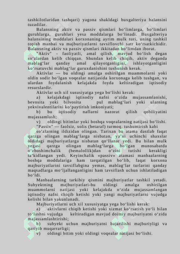 Buxgalteriya balansi, uning tuzilishi va mazmuni 3