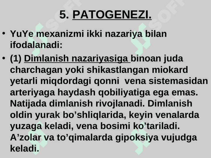 YURAK YETISHMOVCHILIGI 8