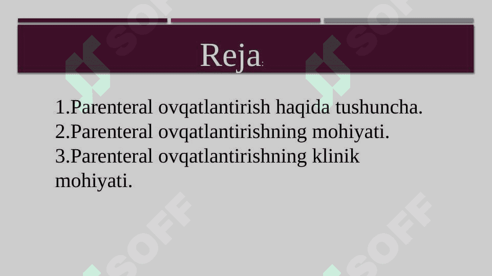 Parenteral ovqatlantirish va uning klinik ahamiyati 2