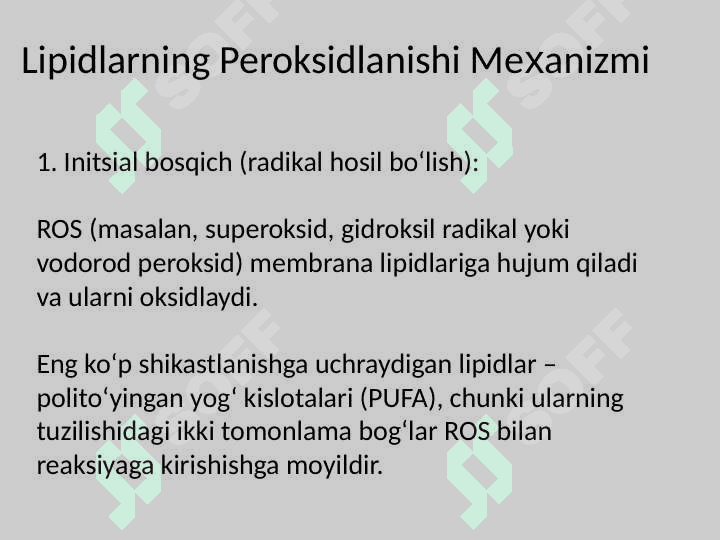 Lipidlarning Peroksidlanishi va Hujayra Shikastlanishi 4