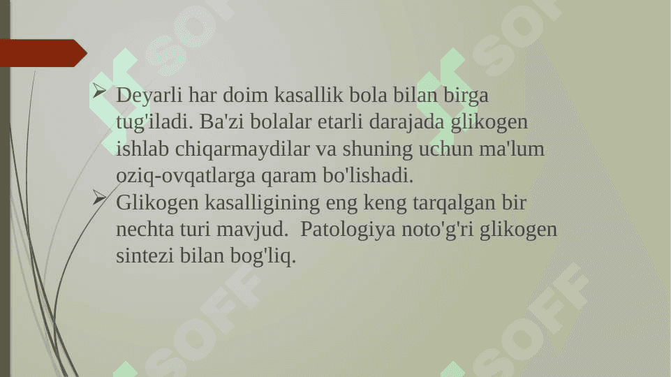 GLIKOGEN KASALIKLARI 6