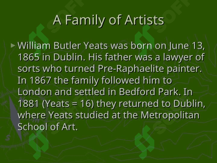 W.B. Yeats (1865-1939) 3