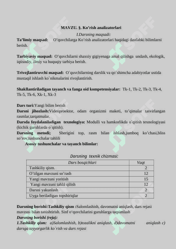 8-BIOLOGIYA.MAVZU. §. Ko’rish analizatorlari. 2