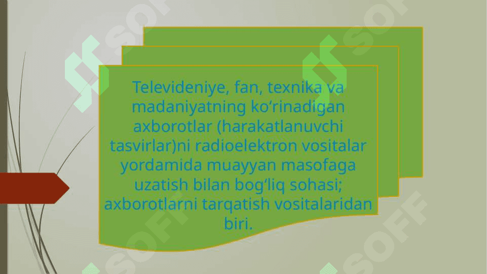 Televideniya-ko'ngilochar sanoat sifatida 3