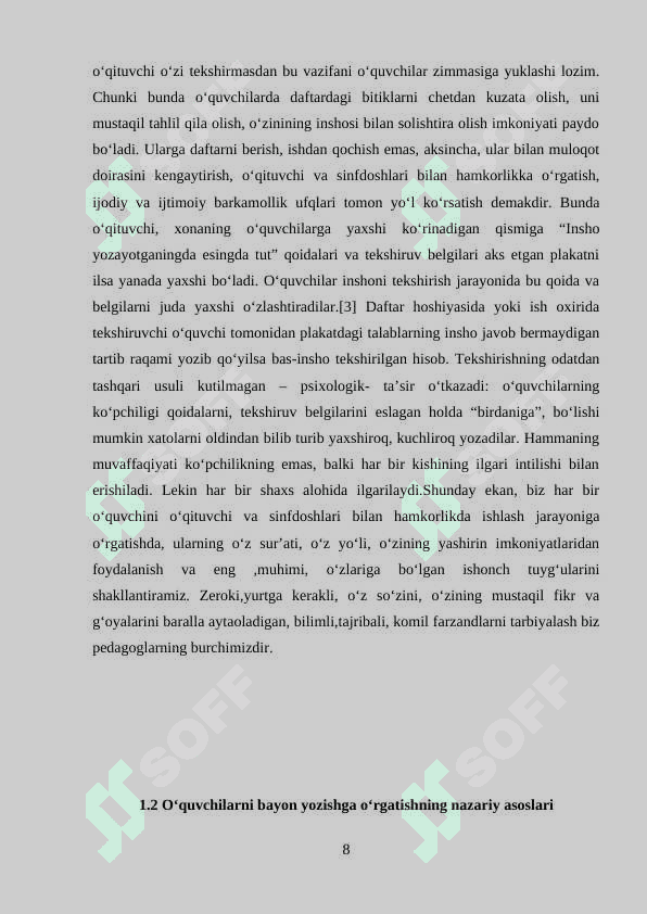 Boshlang‘ich sinflarda bayon yozishga o‘rganish 8