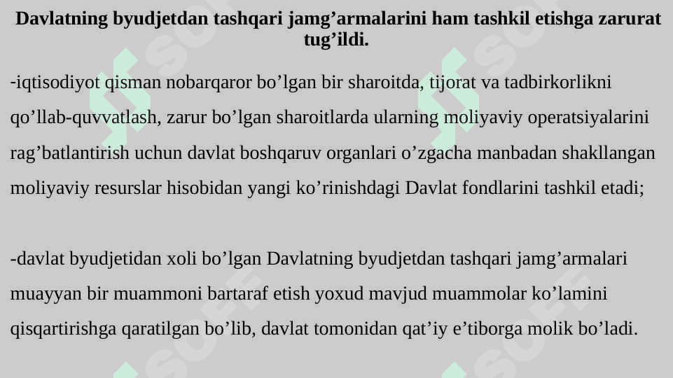 DAVLAT MAQSADLI JAMG‘ARMALARI 6